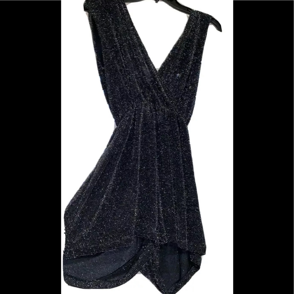 Black shimmery romper size XS